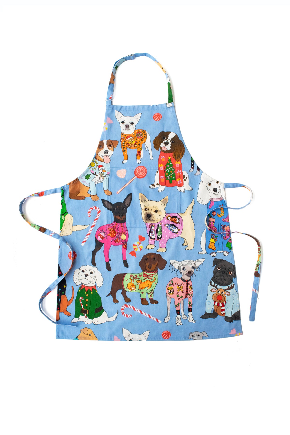 Christmas Jumper Dogs Apron