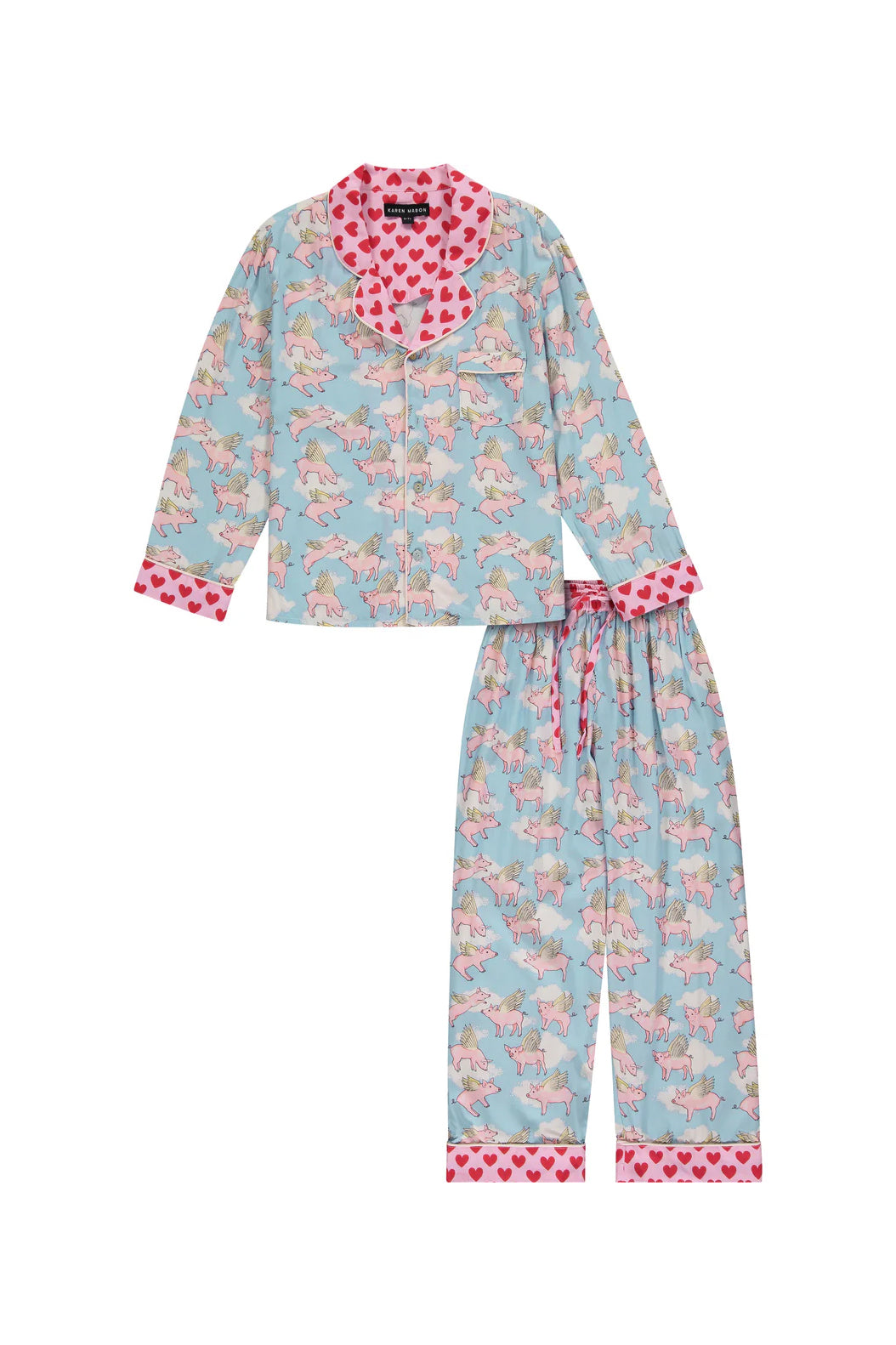 Flying Pigs Short Kids Pyjama Set