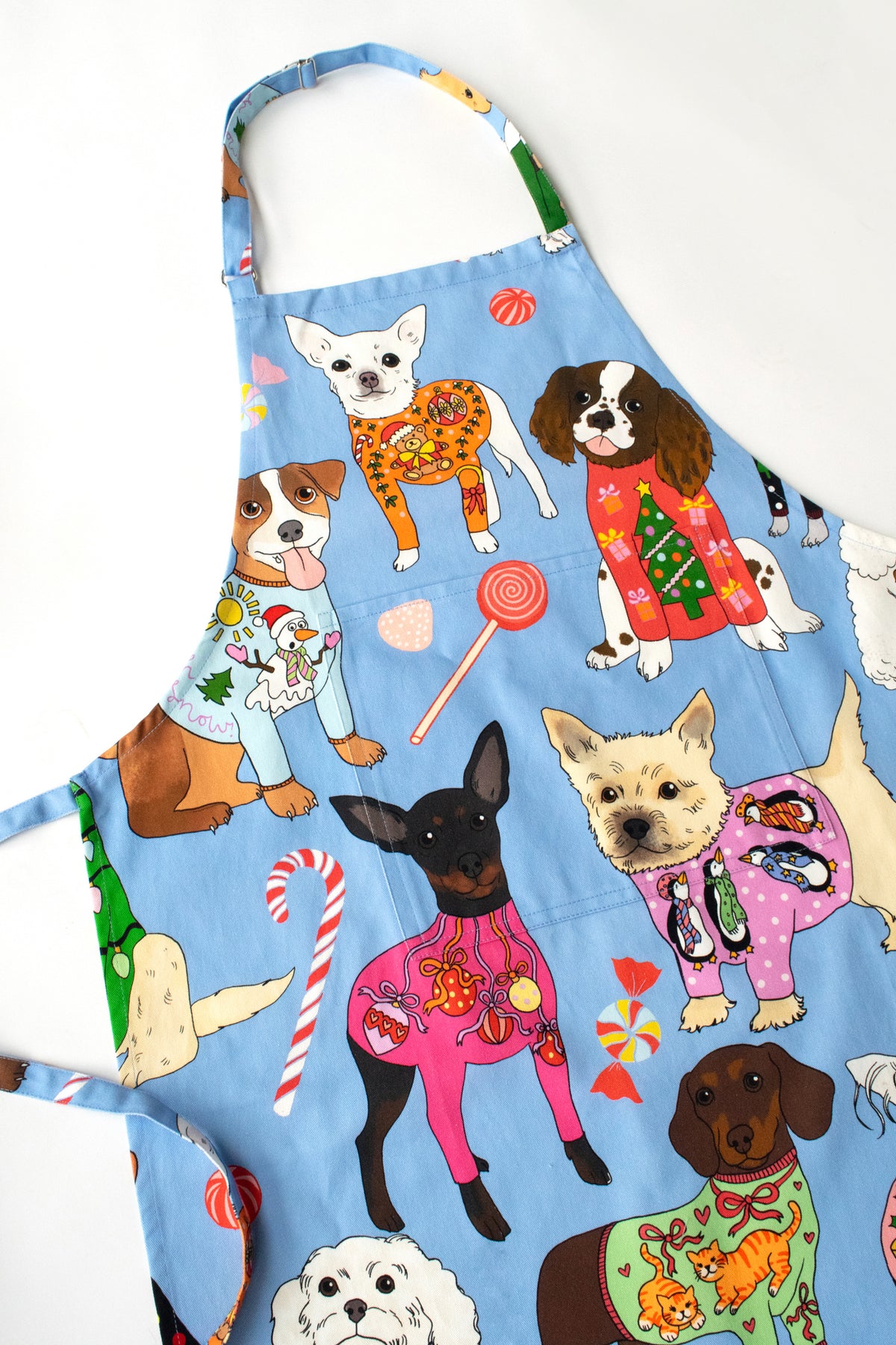 Christmas Jumper Dogs Apron