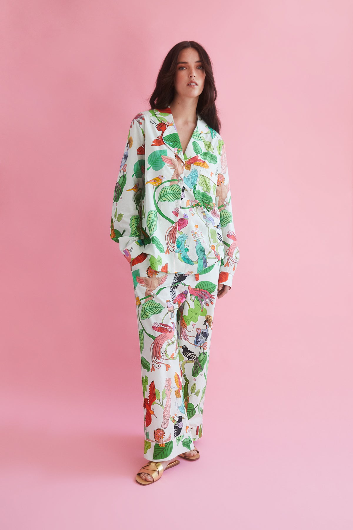 Birds of a Feather Organic Cotton Pyjama Set