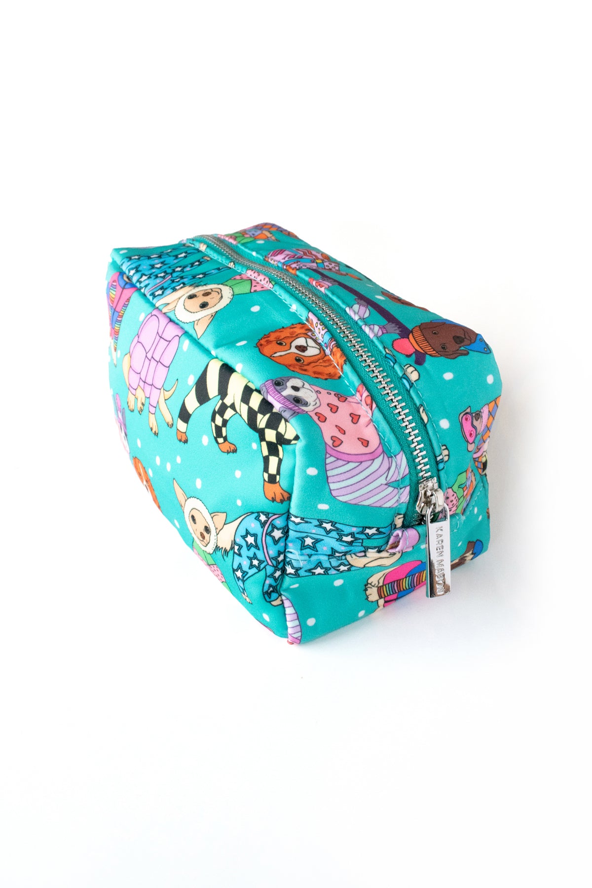 Skiing Dogs Small Washbag