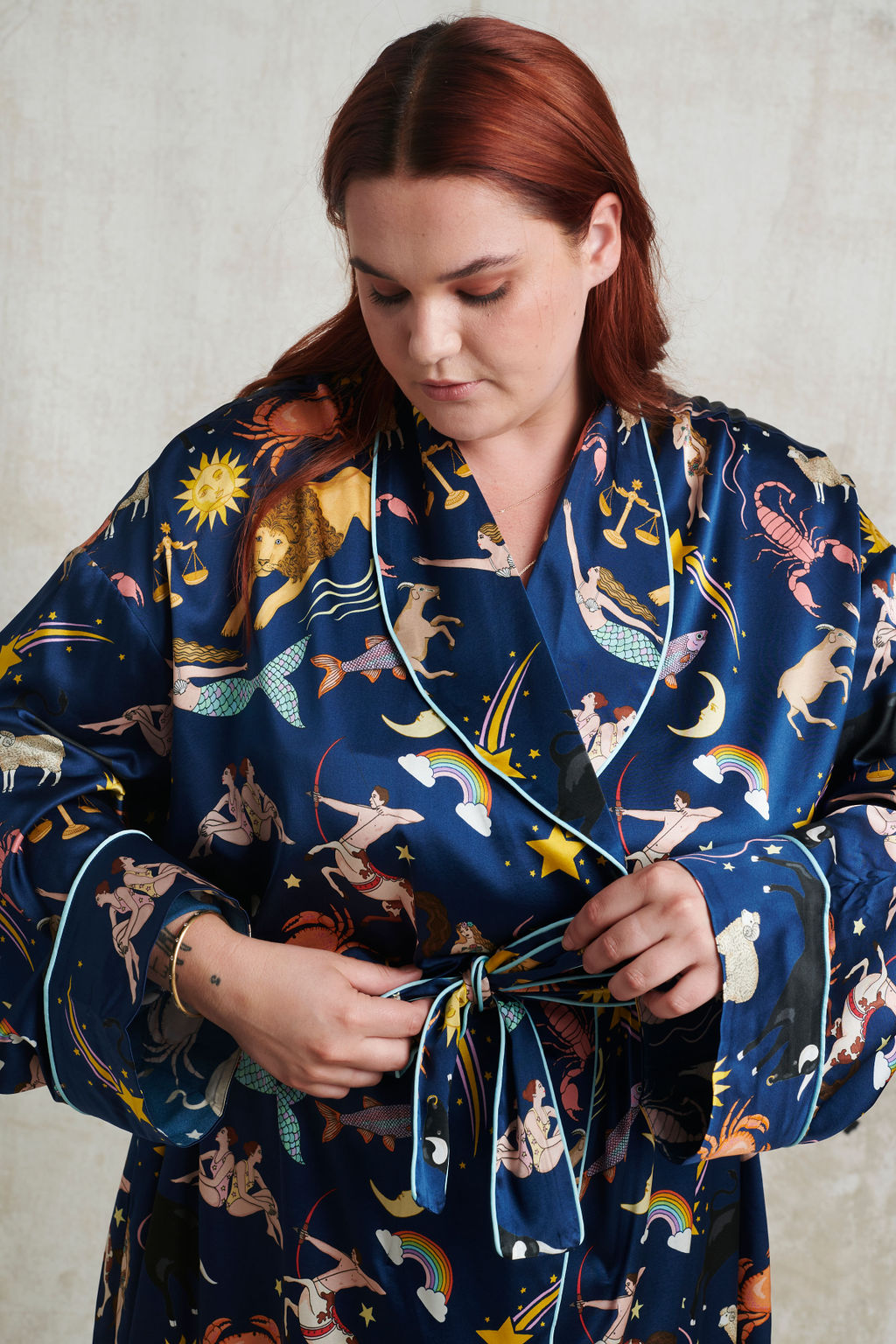 Zodiac Silk Robe